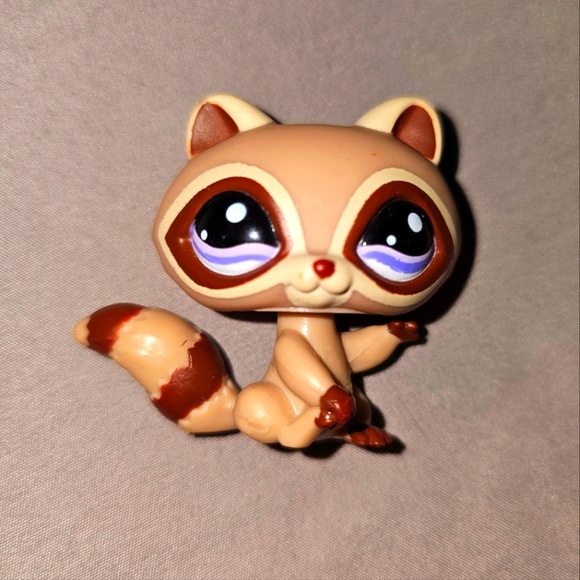 Authentic Littlest Pet Shop #1348 Raccoon / Original Hasbro LPS - Picture 1 of 4